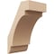 Ekena Millwork 5-inch W x 6-inch D x 10-inch H Aspen Rough Cedar Woodgrain TimberThane Knee Brace, Primed BRCUR05X06X10ASPRCPR - alternate 1